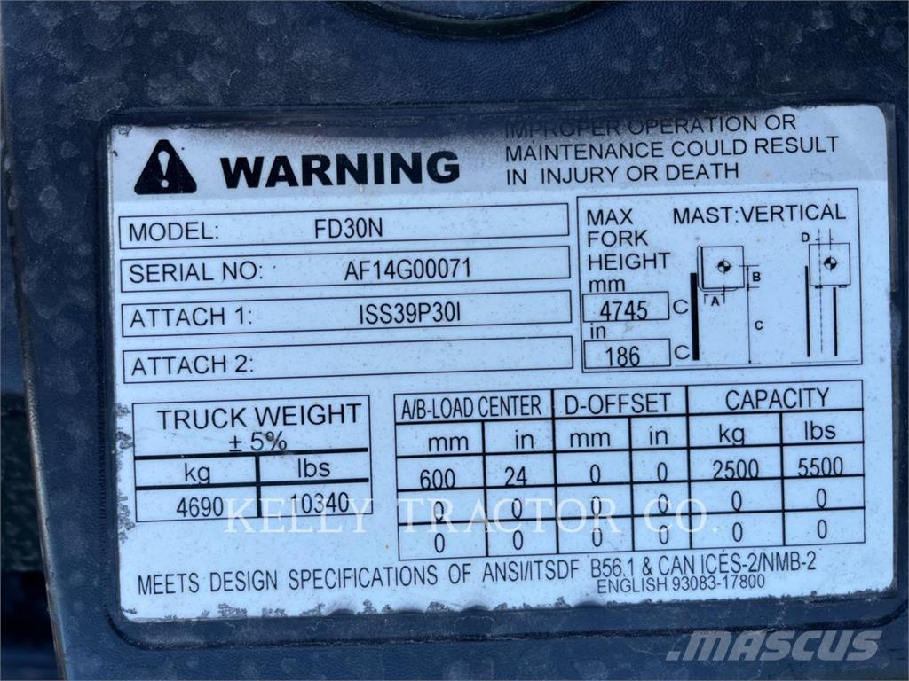CAT FD30N Gaffeltrucker - Annet