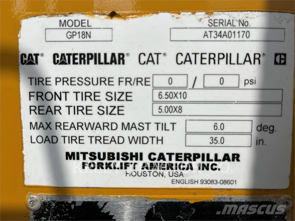 CAT MCFGP18N5 Propan trucker
