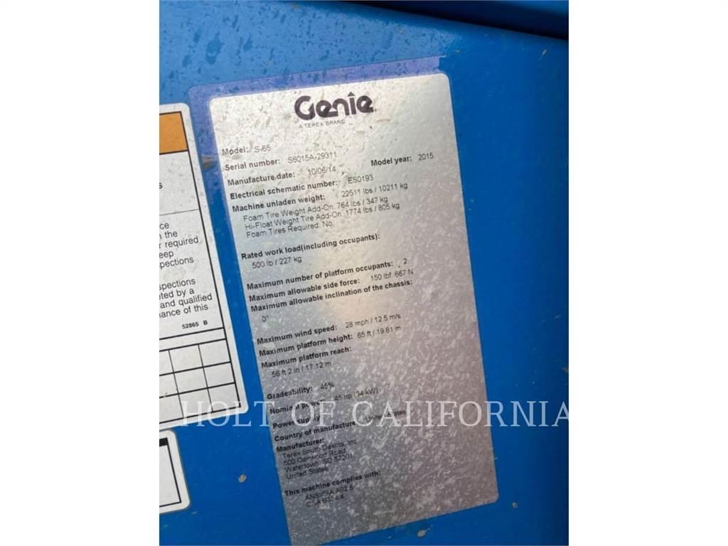 Genie BOOM S65 Leddede bomlifter
