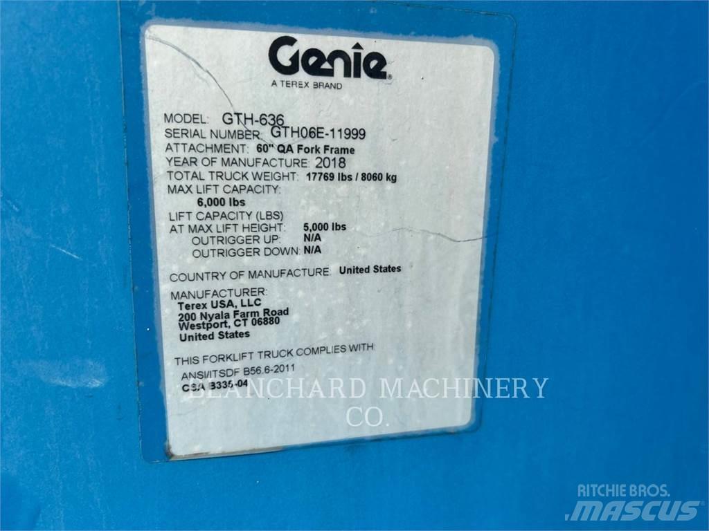 Genie GTH-636 Teleskoplastere