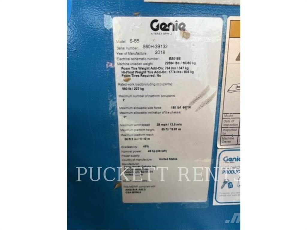 Genie S-65 Leddede bomlifter