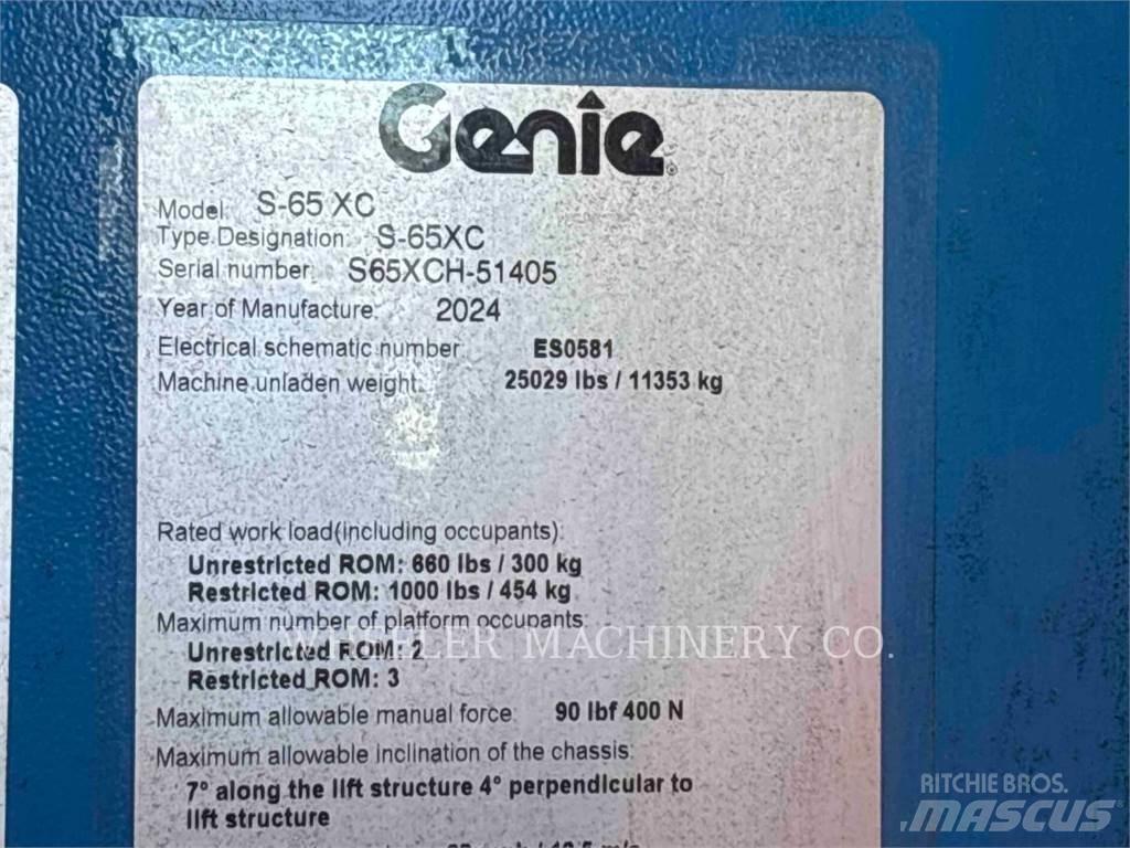 Genie S65XC Leddede bomlifter
