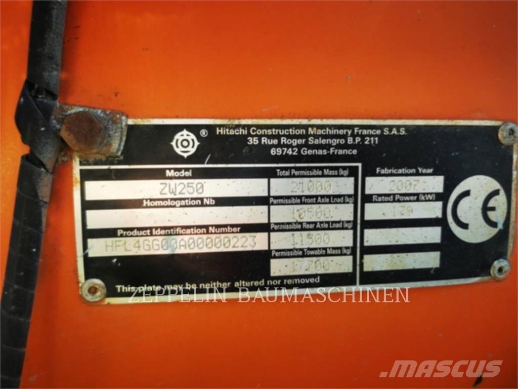Hitachi ZW250 Hjullastere