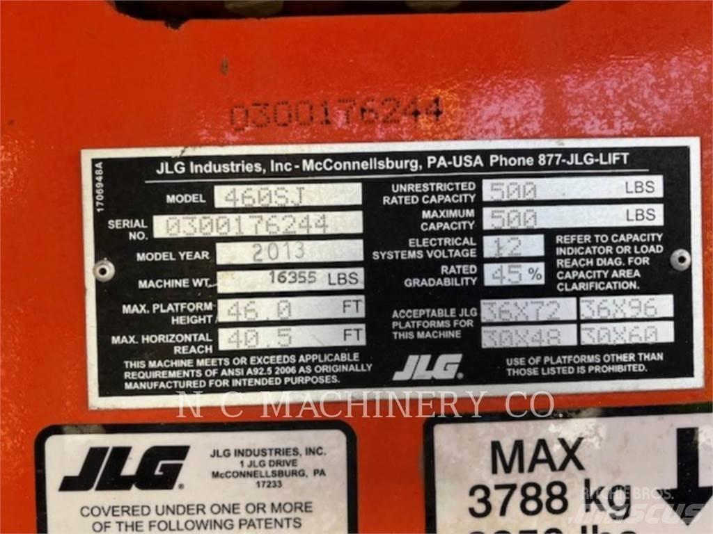 JLG 460SJ Beltegraver