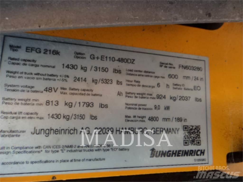 Jungheinrich EFG216K Gaffeltrucker - Annet