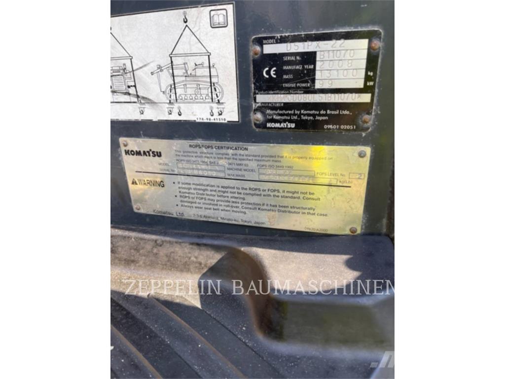 Komatsu D51PX-22 Dozere Beltegående