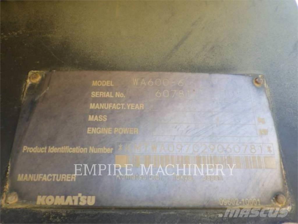 Komatsu WA600-6 Hjullastere