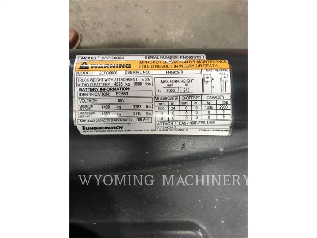 Mitsubishi 2EPC6000 Elektriske trucker