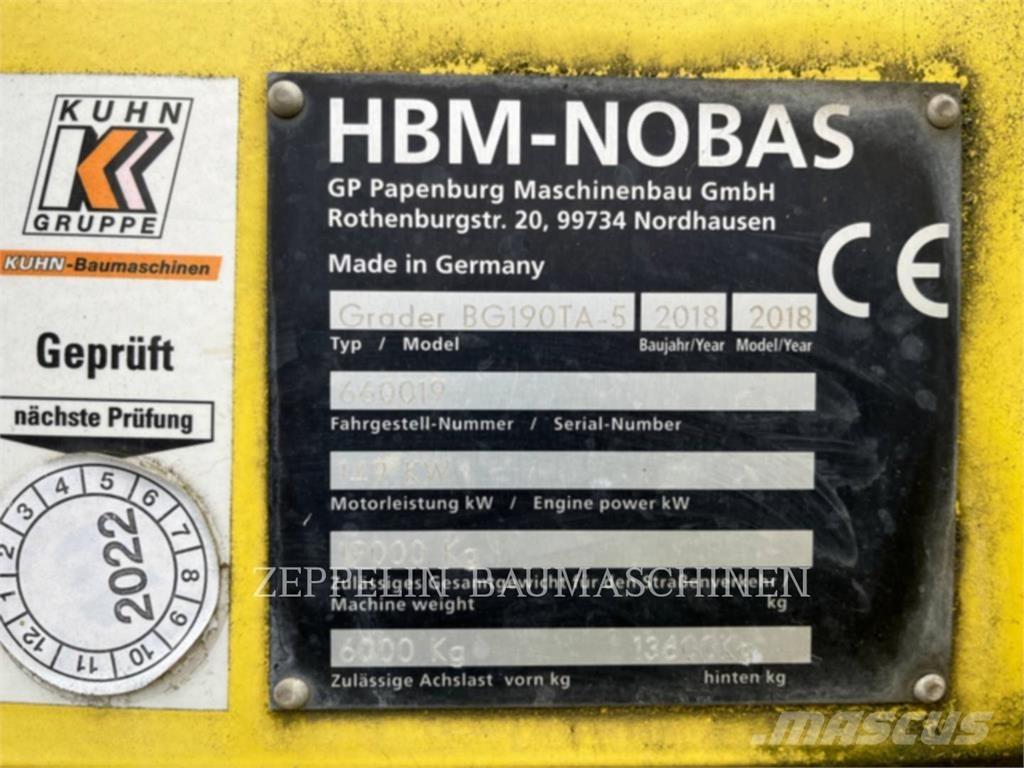 Nobas GMBH BG190T/TA- Veihøvler
