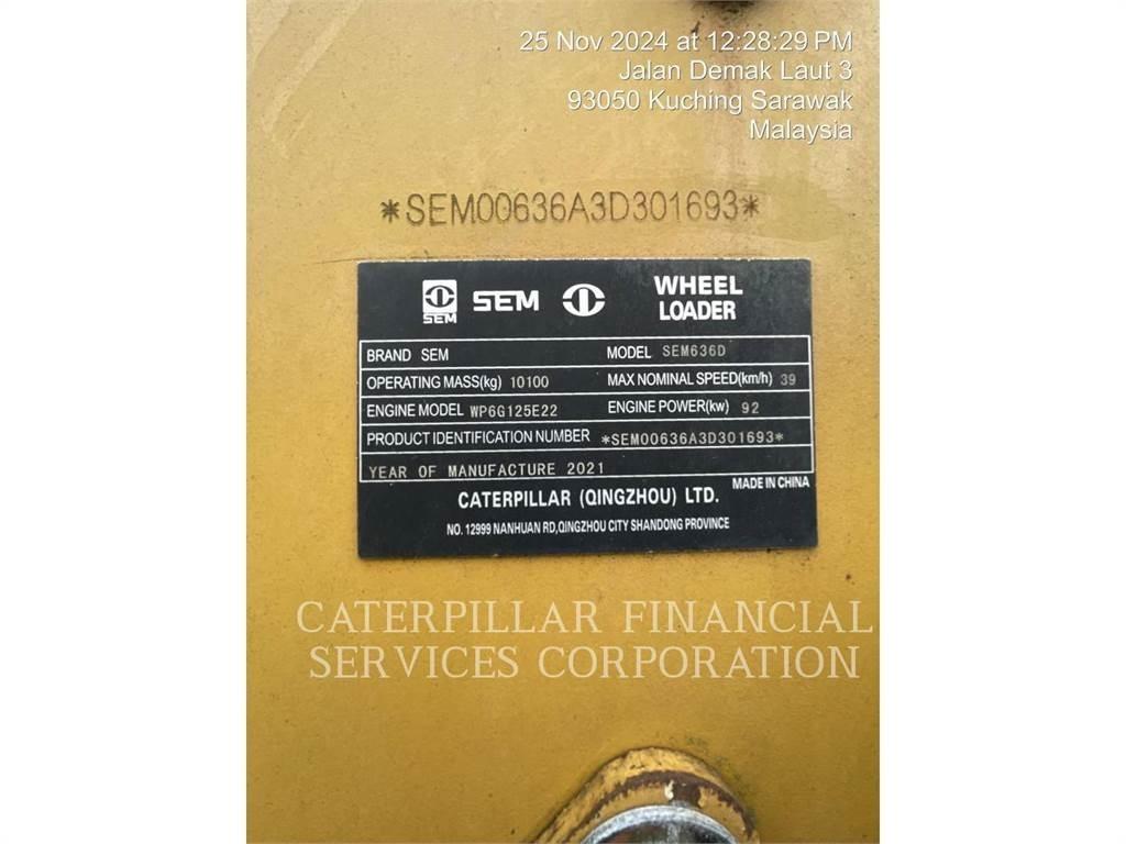 SEM MACHINERY SEM636D Hjullastere