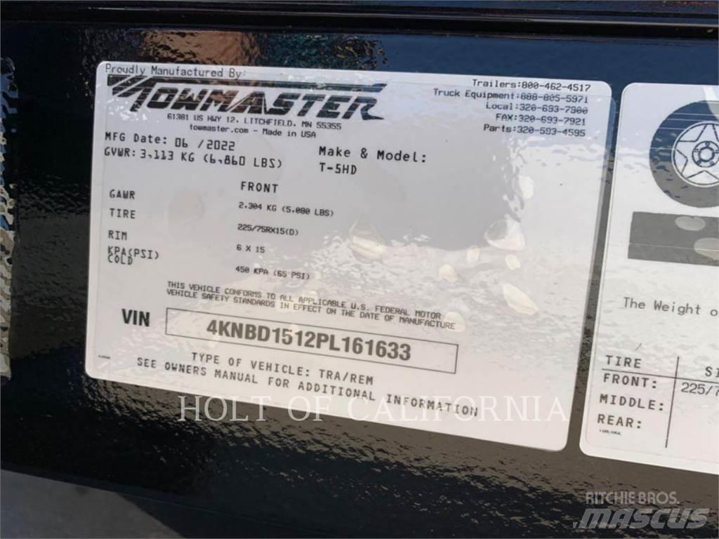 TOWMASTER TRLR DMP10 Andre hengere