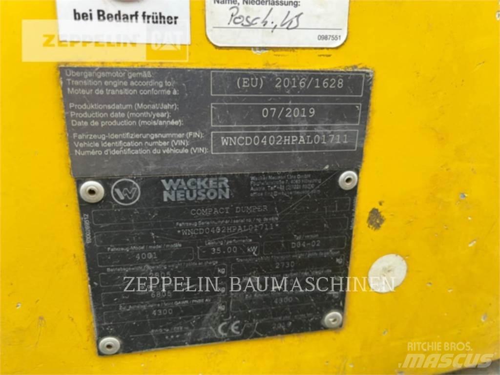 Wacker 4001 Rammestyrte Dumpere