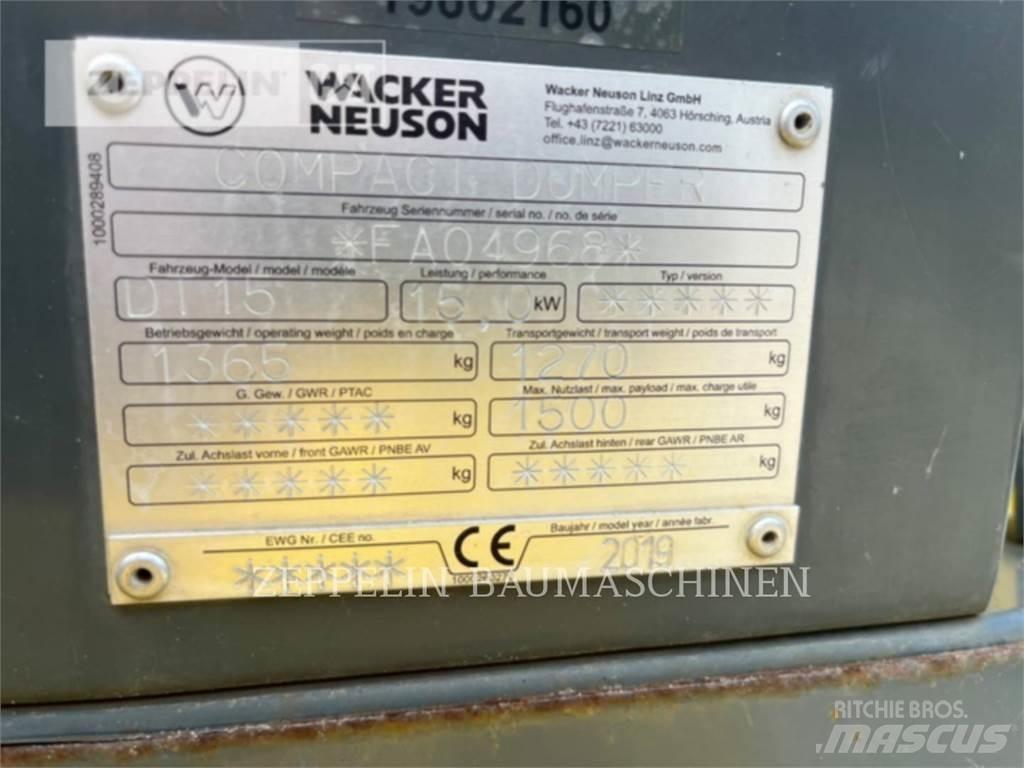 Wacker DT15 Rammestyrte Dumpere