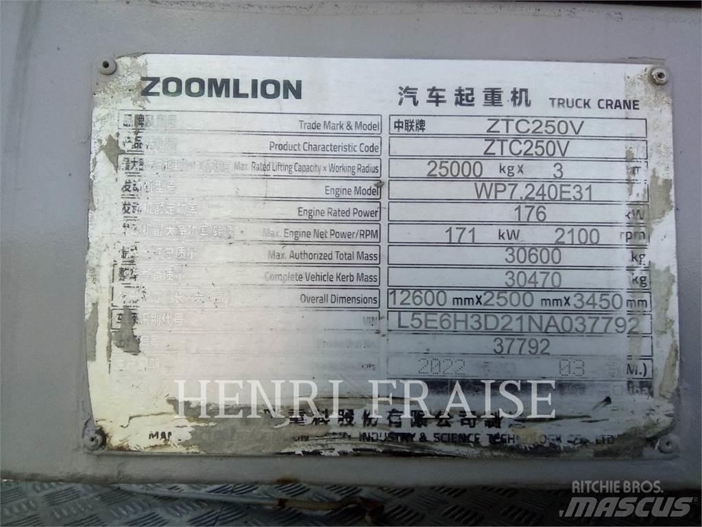 Zoomlion ZTC250V31 Allterreng kraner