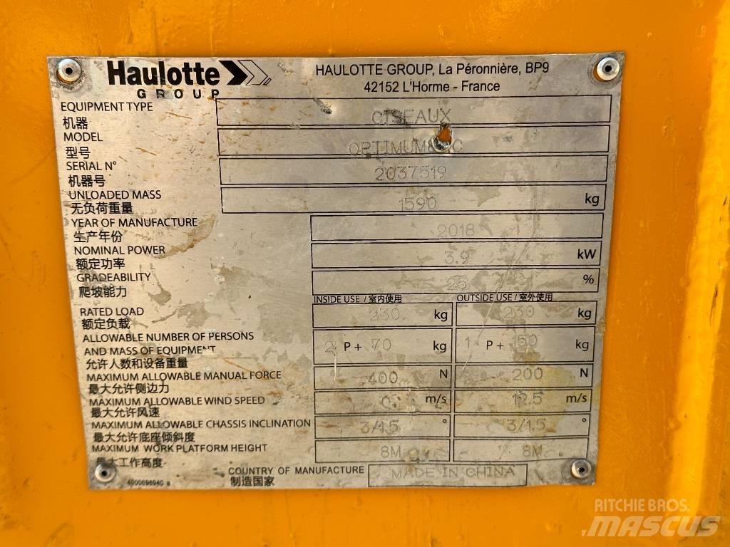 Haulotte OPTIMUM 8 Sakselifter