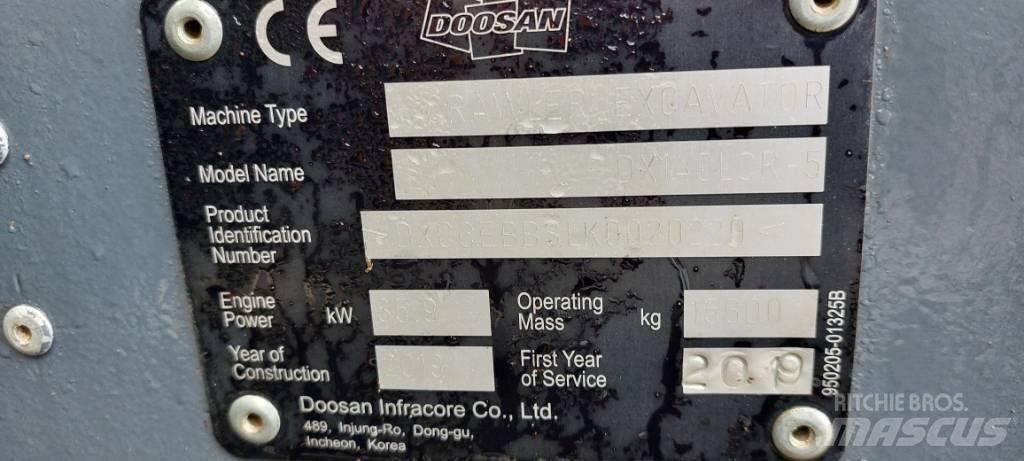 Doosan DX140LCR-5 Beltegraver