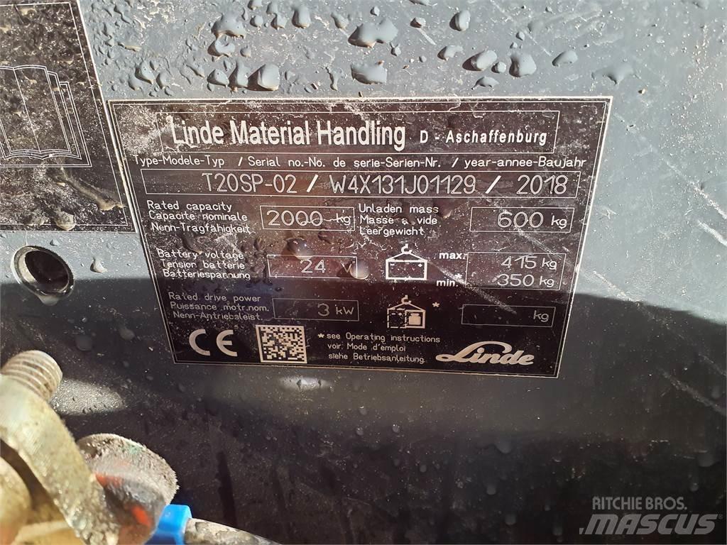 Linde T20SP kurz Lavtløftende truck