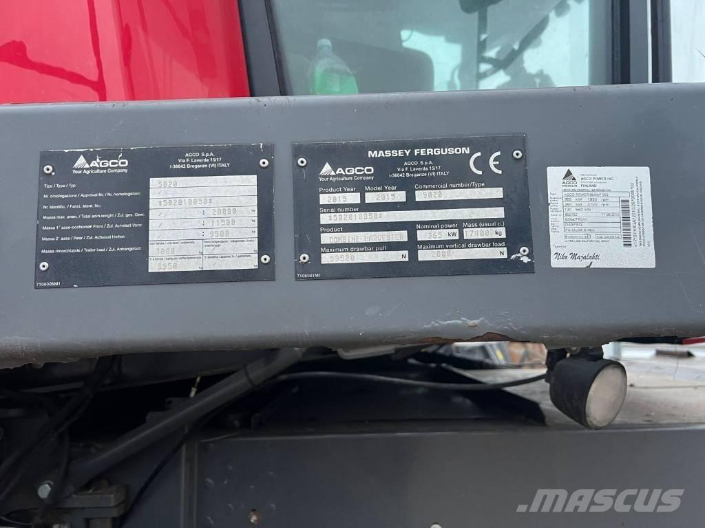 Massey Ferguson 9380 Skurtreskere