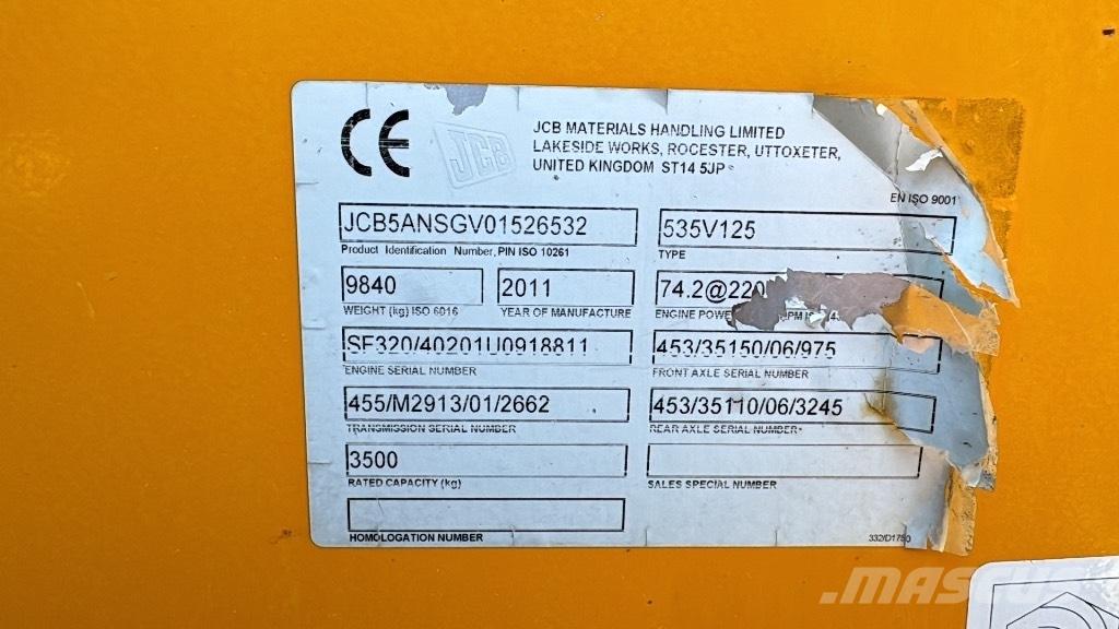 JCB 535-125 Hiviz Teleskoplastere
