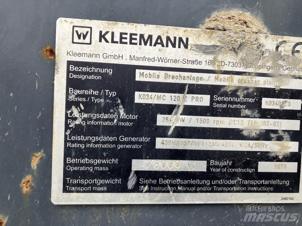 Kleemann MC 120 Z Mobile knuseverk