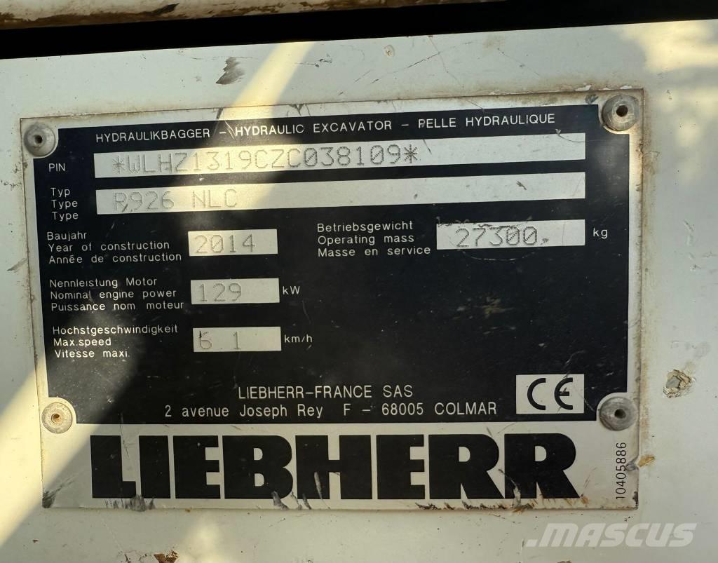 Liebherr R 926 Beltegraver