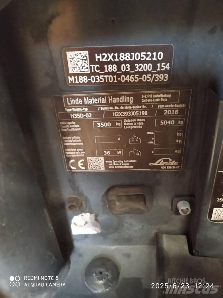 Linde H 35 D Diesel Trucker