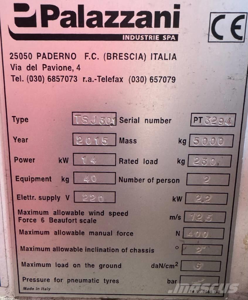 Palazzani TSJ30.1 Leddede bomlifter
