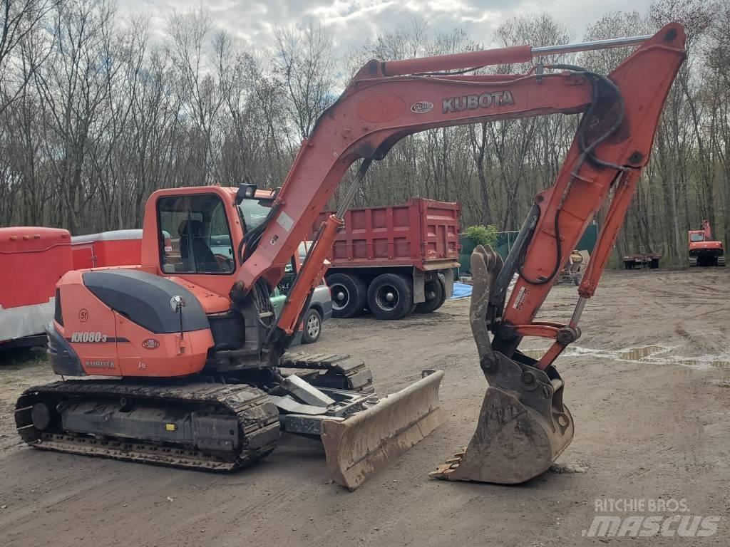 Kubota KX080-3 Beltegraver