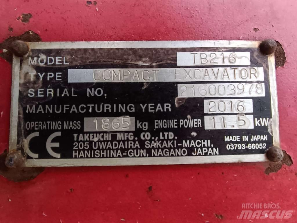 Takeuchi TB216 Anlegg - Annet