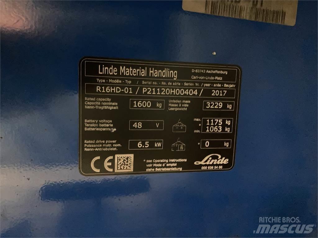 Linde R16HD Skyvemasttruck