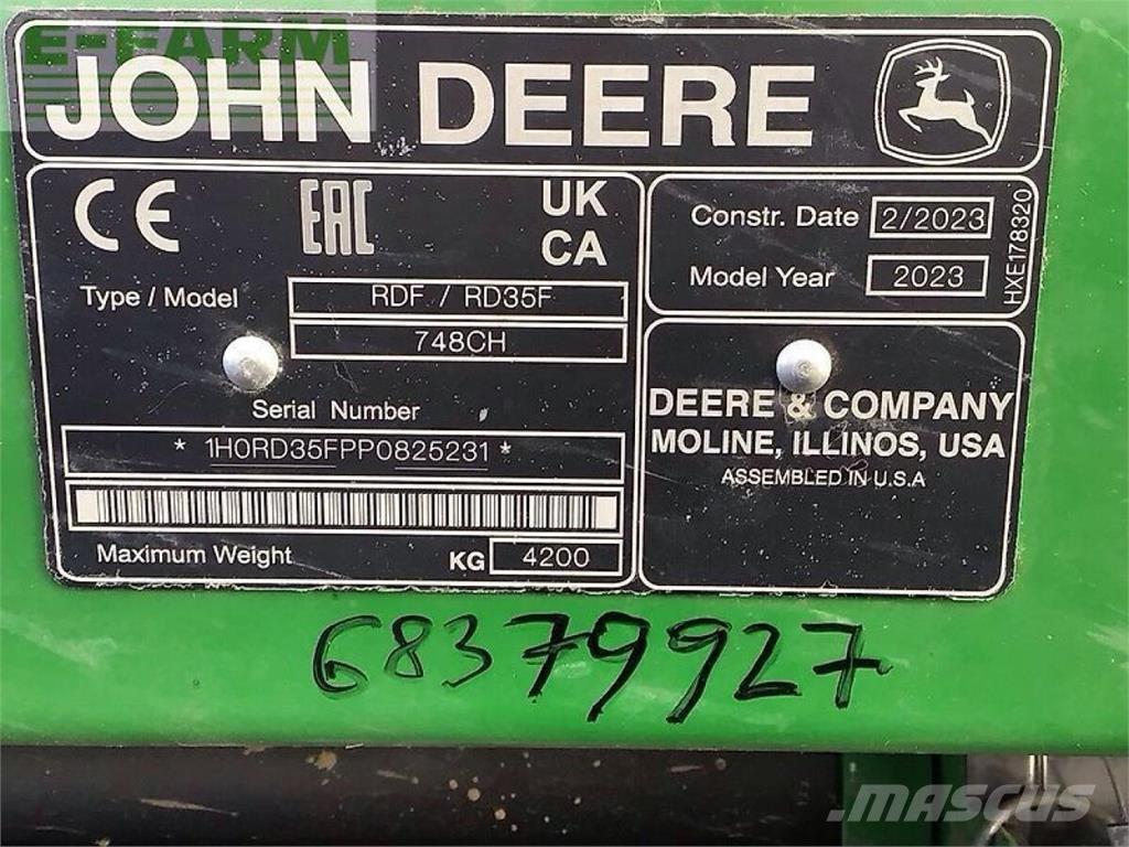 John Deere s 780 Skurtreskere