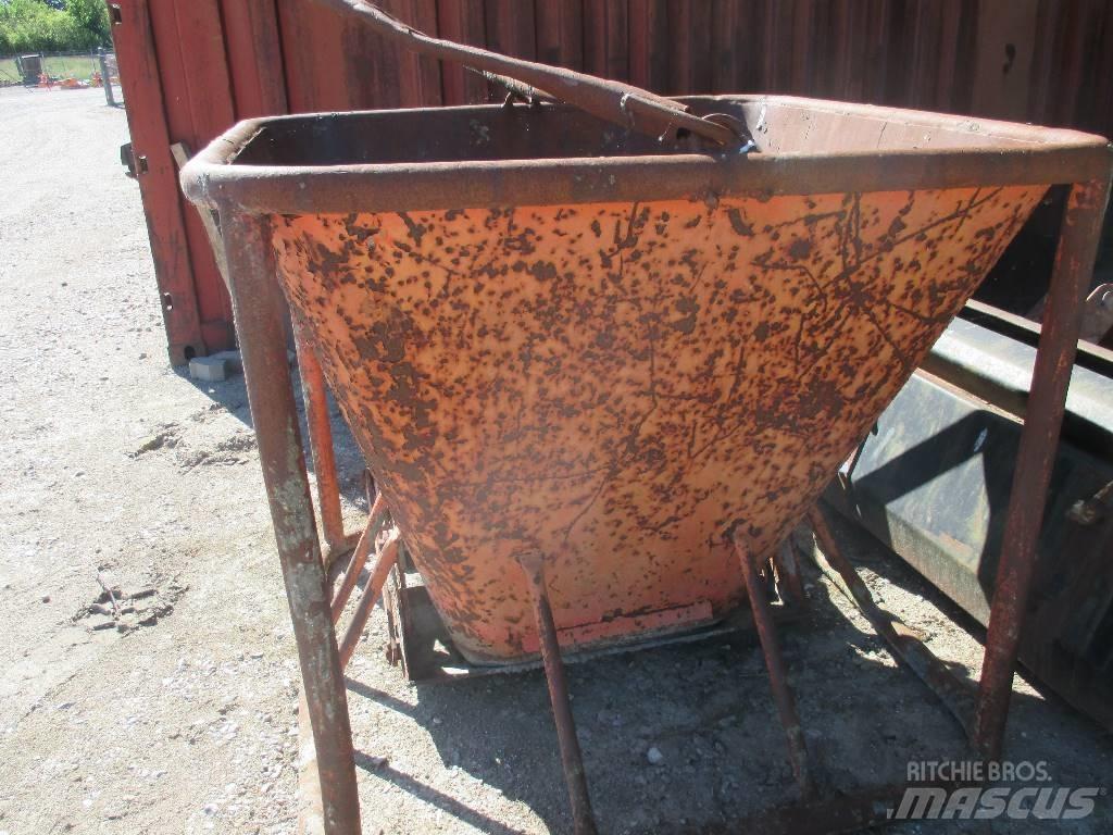  Betonspand 1000 Ltr. Betong tilbehør