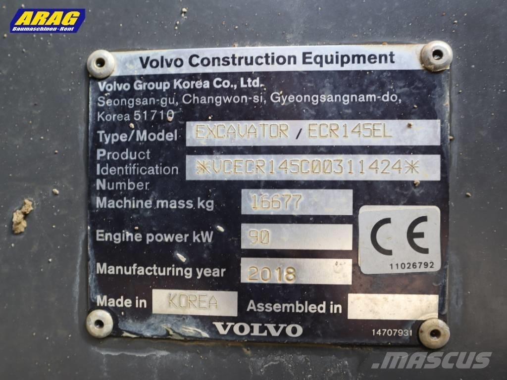 Volvo ECR 145 EL Beltegraver