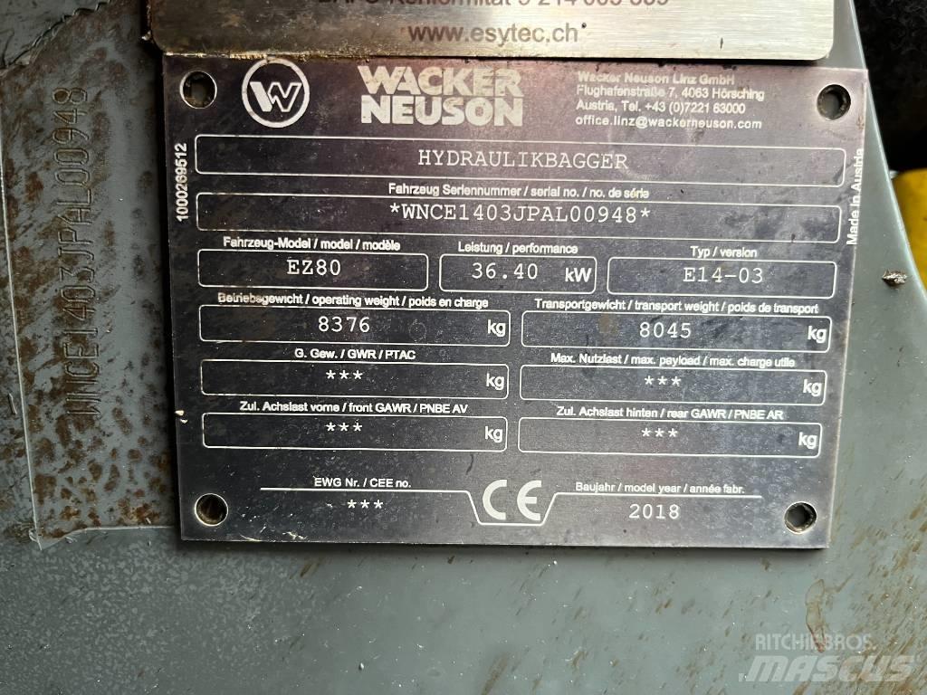 Wacker Neuson EZ 80 Midigravere 7 - 12t