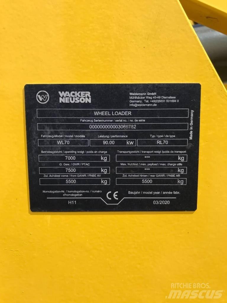 Wacker Neuson WL70 Hjullastere