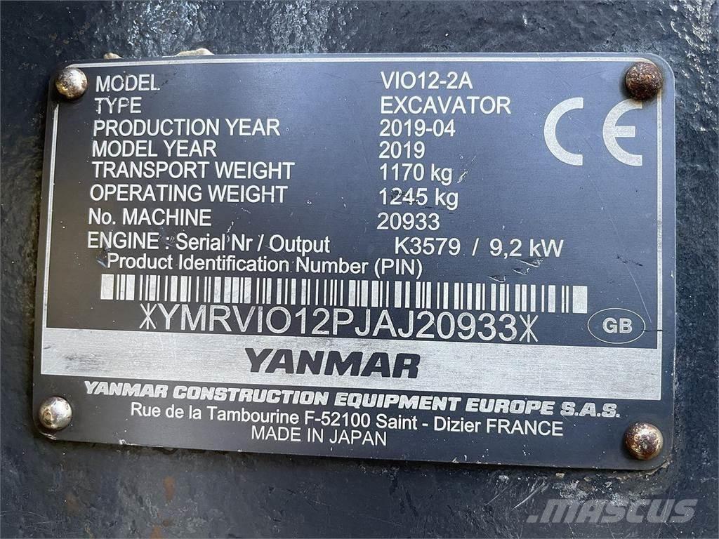 Yanmar VIO12 Hjulgravere