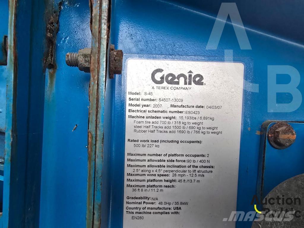 Genie S 45 Leddede bomlifter