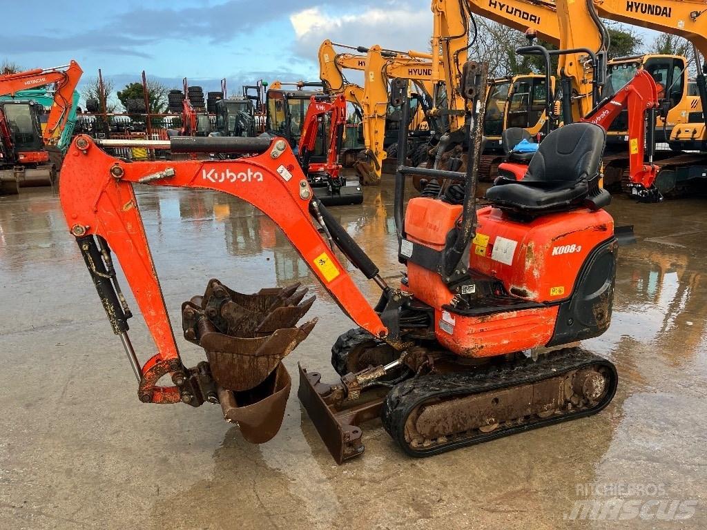 Kubota K 008-3 Minigravere <7t