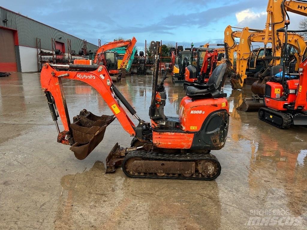 Kubota K 008-3 Minigravere <7t