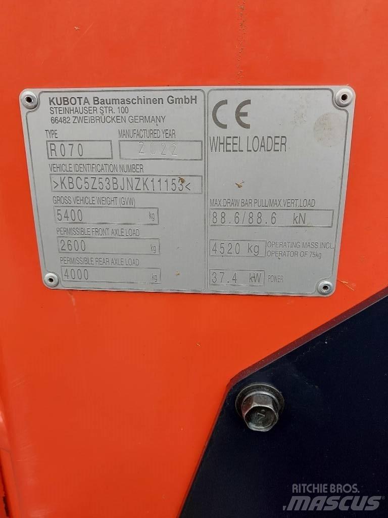 Kubota R 070 Hjullastere