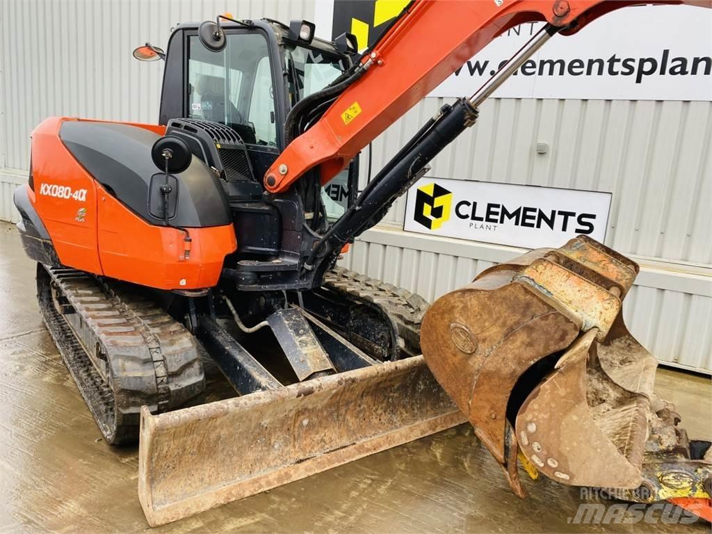 Kubota KX080-4a Midigravere 7 - 12t