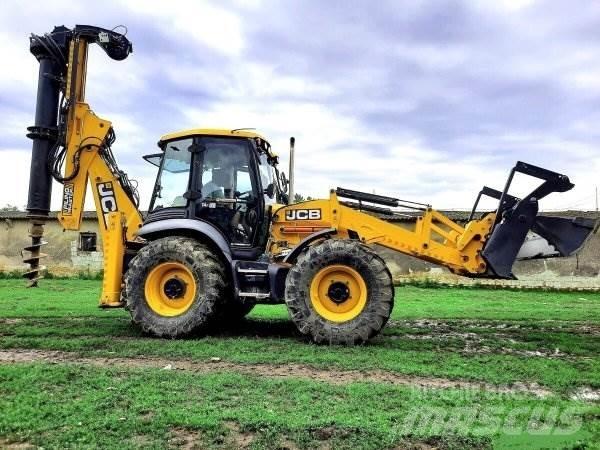 JCB 4CX +Piling Master Traktorgravere