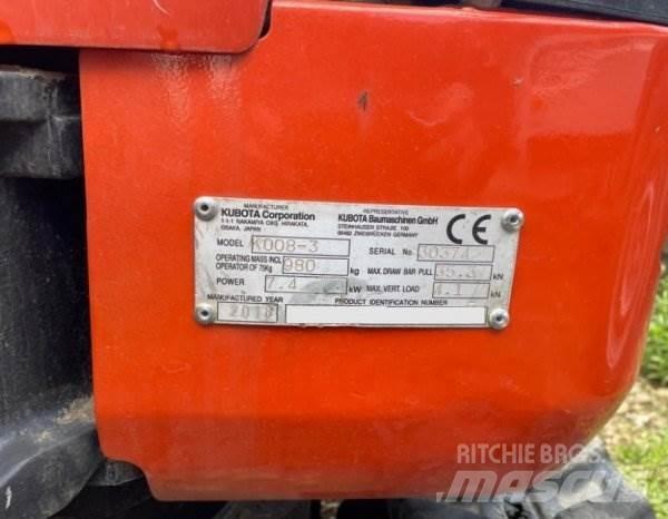 Kubota K008-3 Minigravere <7t