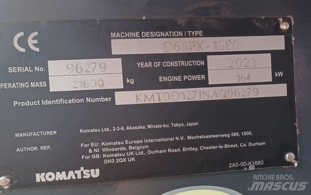 Komatsu D65PX-18 Dozere Beltegående