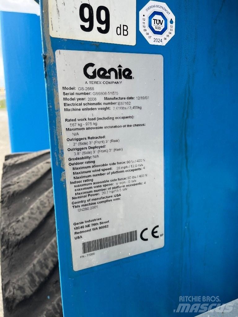 Genie GS 2668 RT Sakselifter