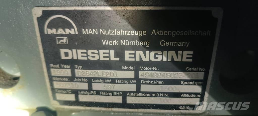 MAN D 2842 LE 201 Diesel Generatorer