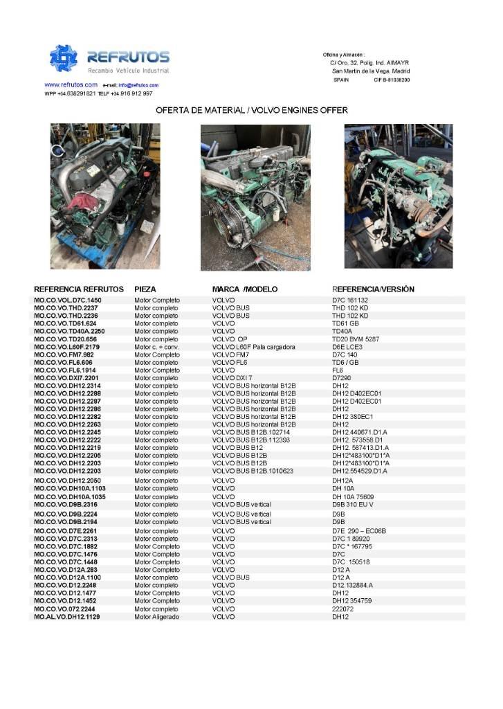 Volvo D9 B Motorer