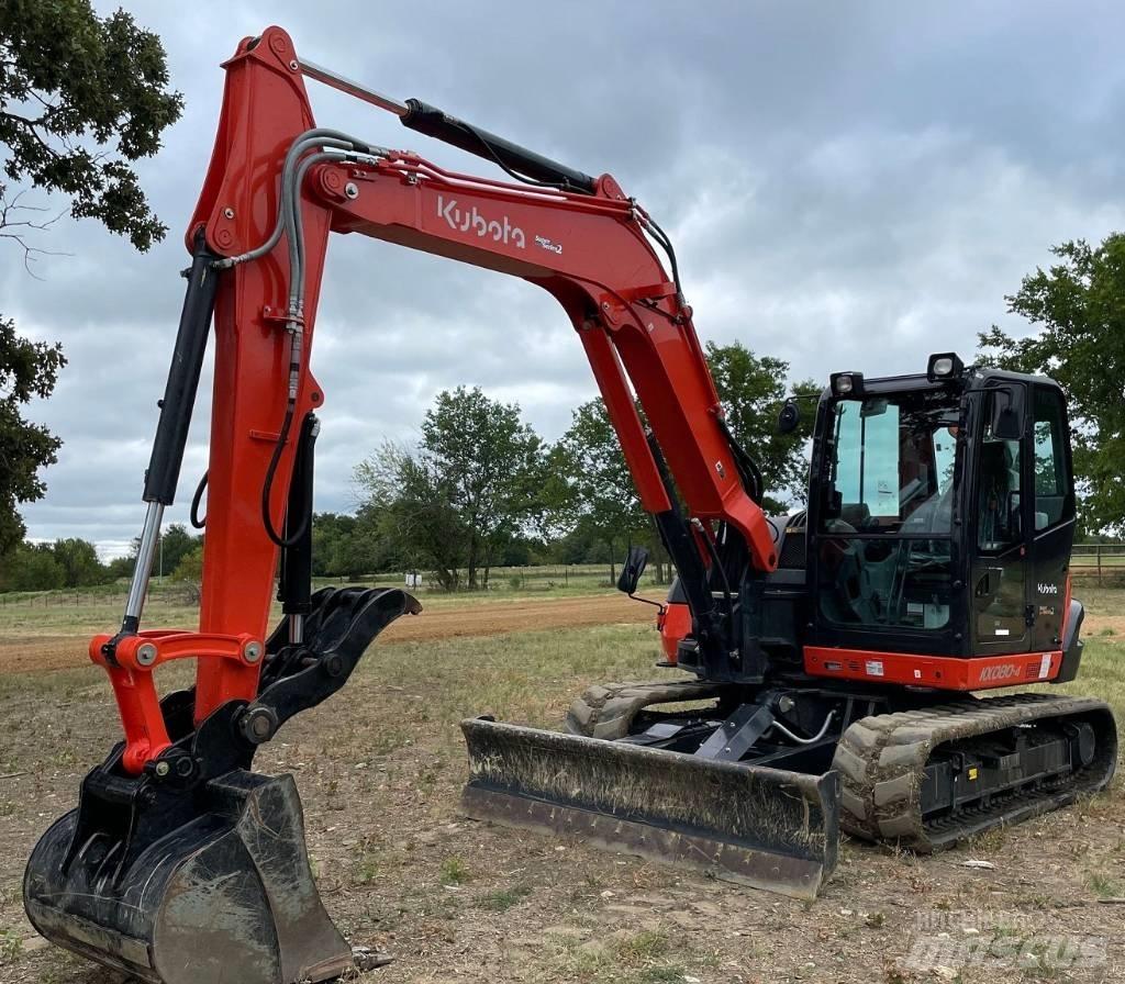 Kubota KX080-4S2 Beltegraver