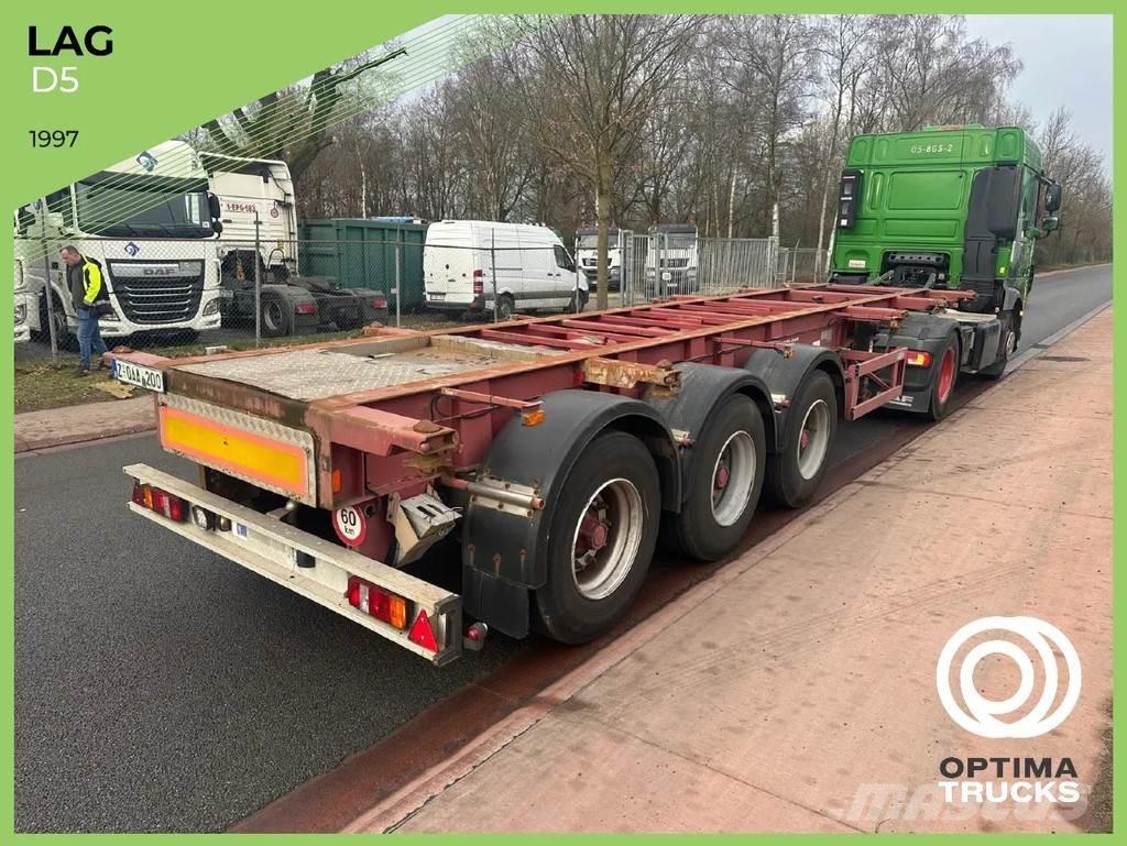 LAG O-3-39L Containerchassis Semitrailere