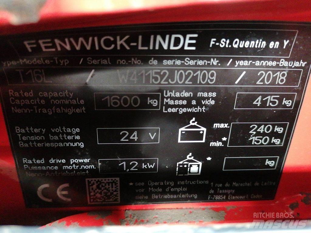 Linde T16L Lavtløftende truck